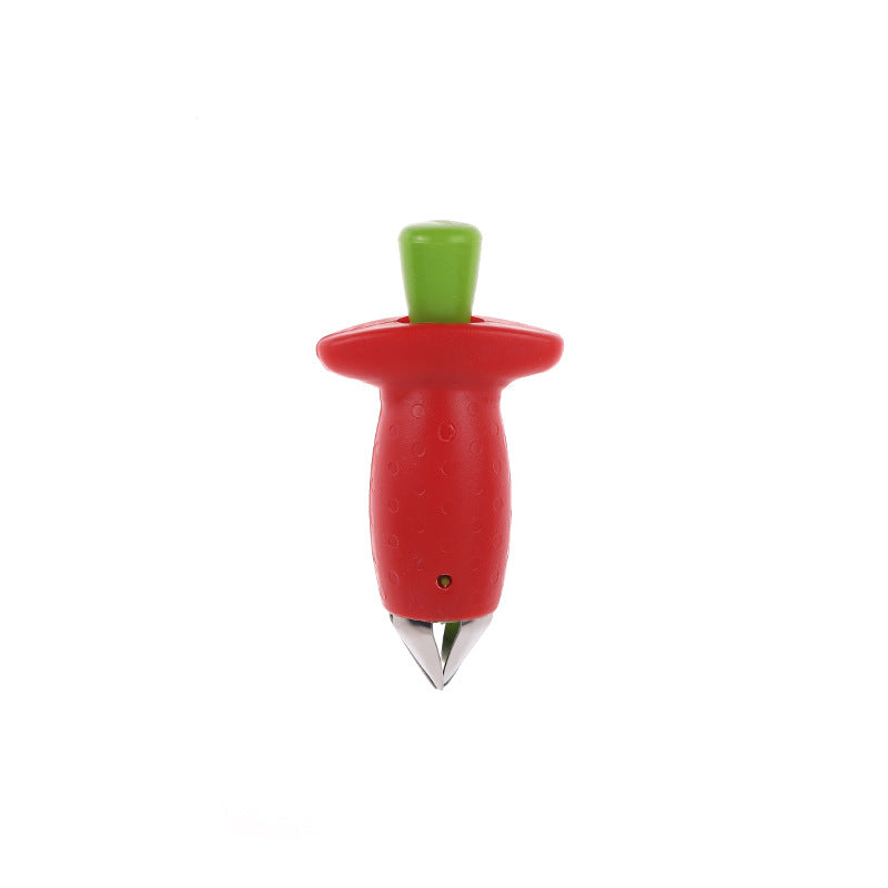 Strawberry Stem Remover Metal Plastic Fruit Leaf Remover Kitchen Gym From House Paper Card Packaging Red