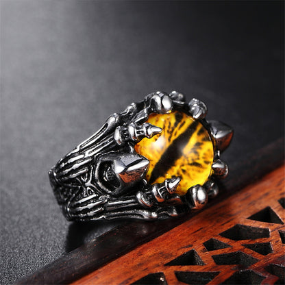 Fashion Creative Evil Eye Rings For Men Women Jewelry dealsniper-net Yellow Number10