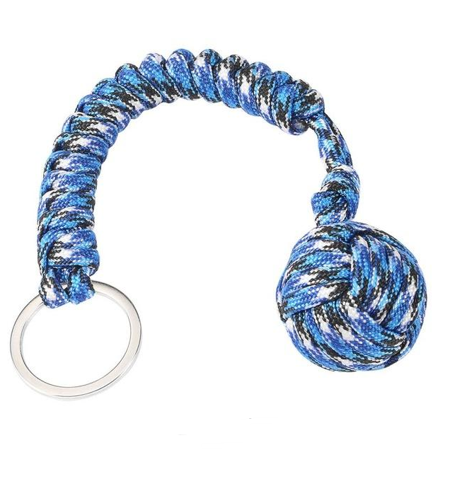 Outdoor Seven Core Umbrella Rope Climbing Survival Key Chain Outdoor dealsniper-net 2PC Blue