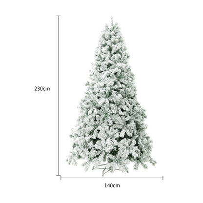 Window Decoration PVC Encrypted Christmas Tree Decorations House dealsniper-net JUZSSDS0952 white 230CM