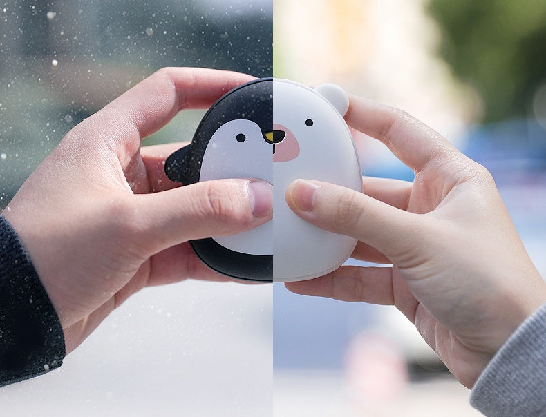 Cute Cartoon Penguin Polar Bear Electric Hand Warmers Heating Pocket Kids Gym From House