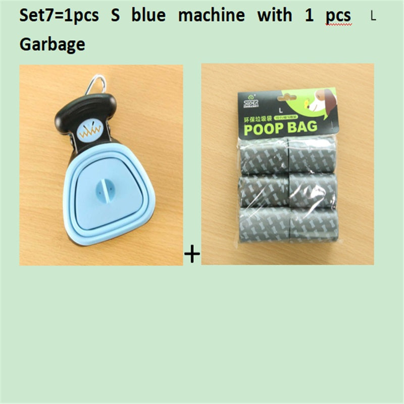 Dog Pet Travel Foldable Pooper Scooper With 1 Roll