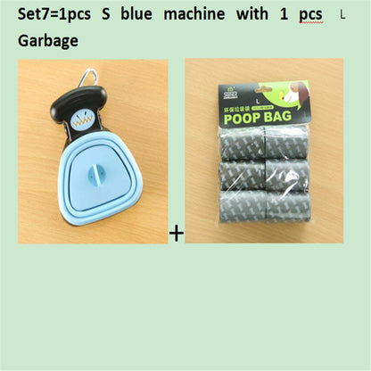 Dog Pet Travel Foldable Pooper Scooper With 1 Roll