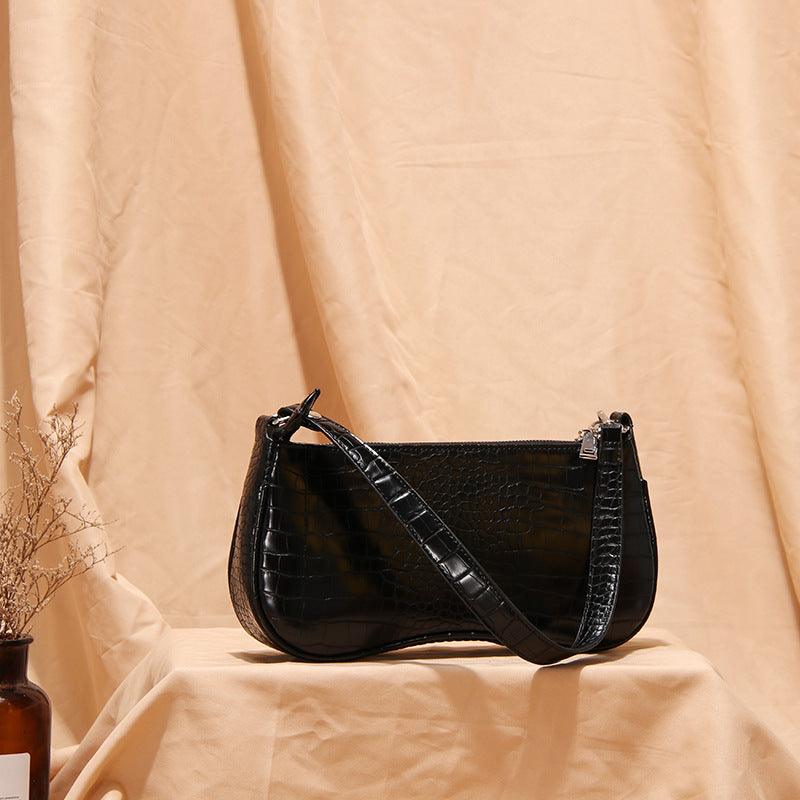 pattern single shoulder bag Women DealSniper.net Black