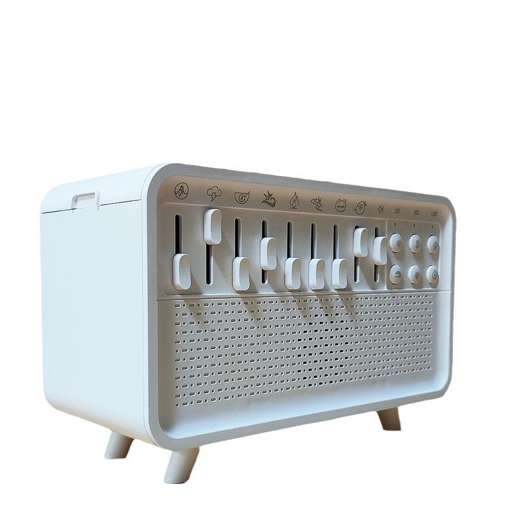 3 In 1 Bluetooth Speaker White Noise Sleep Night Light Humidifier Gadgets DealSniper.net 3w White With USB