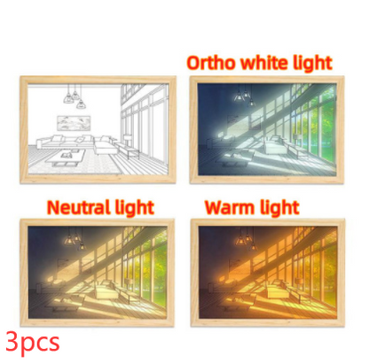 Illuminated Picture LED Decorative Light Painting Modern Night Light