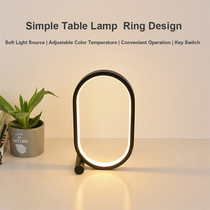 Usb Plug-In Lamp Oval Acrylic Lamp Touch Control Dimmable Led Home dealsniper-net