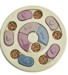 Dog Puzzle Toys Increase IQ Interactive Slow Dispensing Feeding Pets Gym From House Green Round