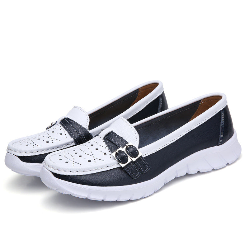 Fashion Pregnant Women Slip-on Women's Shoes Nurse Flat Women dealsniper-net Blue 35