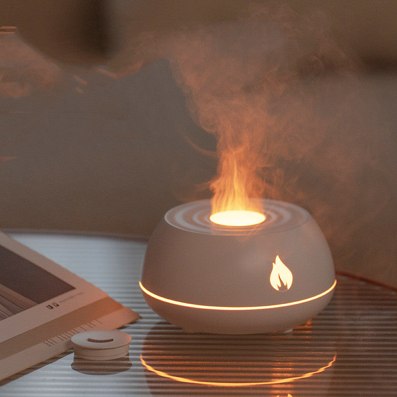 Flame Humidifier Aromatherapy Diffuser 7 Colors Light Home Home Decor dealsniper-net