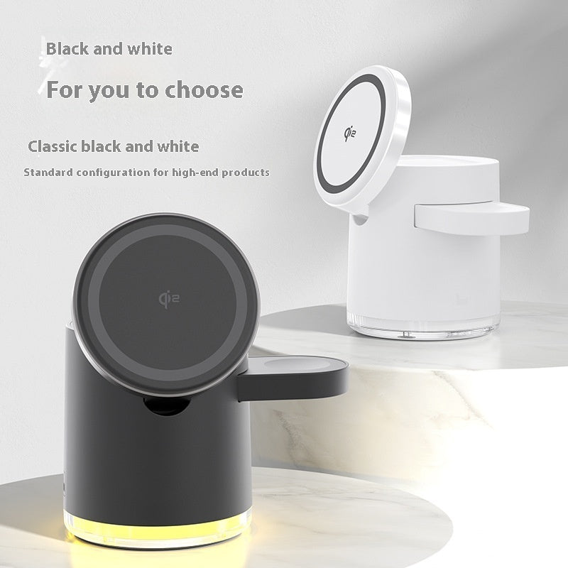 Folding Magnetic Three-in-one Wireless Charger Gadgets Gym From House