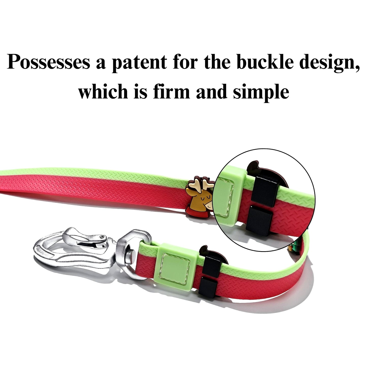 The New Dual-Color Embossed Pet Leash Set Pets dealsniper-net