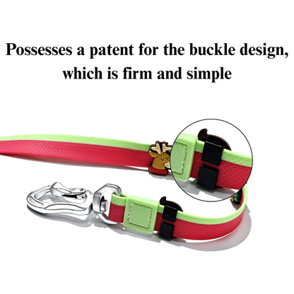 The New Dual-Color Embossed Pet Leash Set Pets dealsniper-net