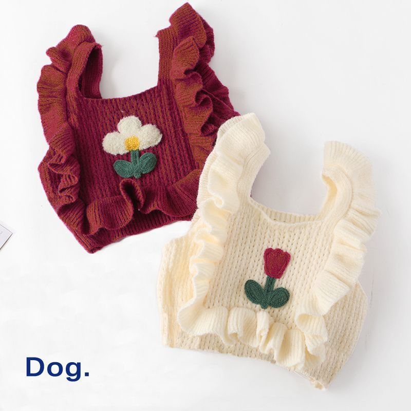 Dog Clothes Short Knitted Sweater Pet Pets Gym From House