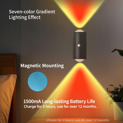 4PCS Color-sensing Motion Night Lights, Wall Lights Cabinet Lights Outdoor Gym From House