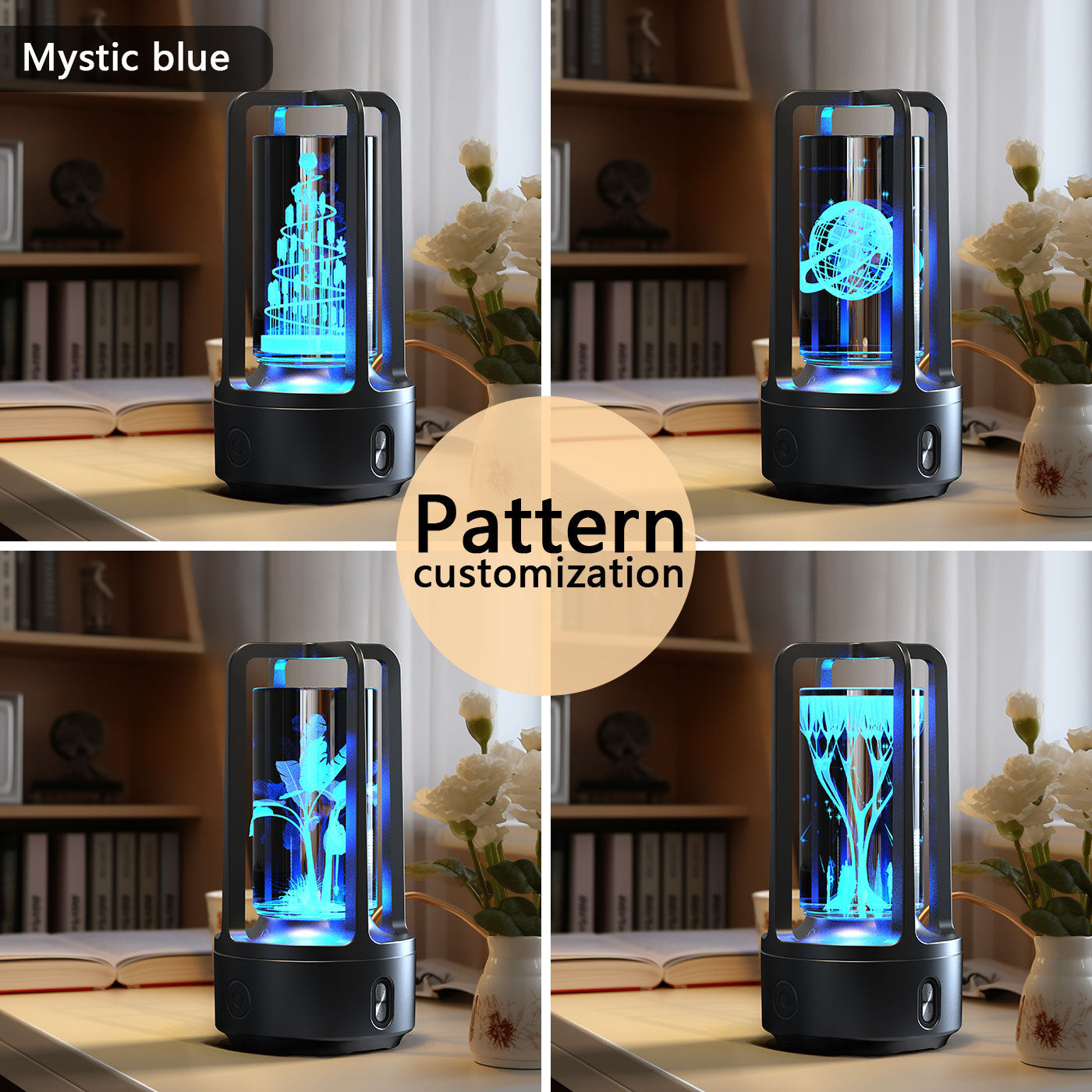 Creative 2 In 1 Audio Acrylic Crystal Lamp Home Decor dealsniper-net