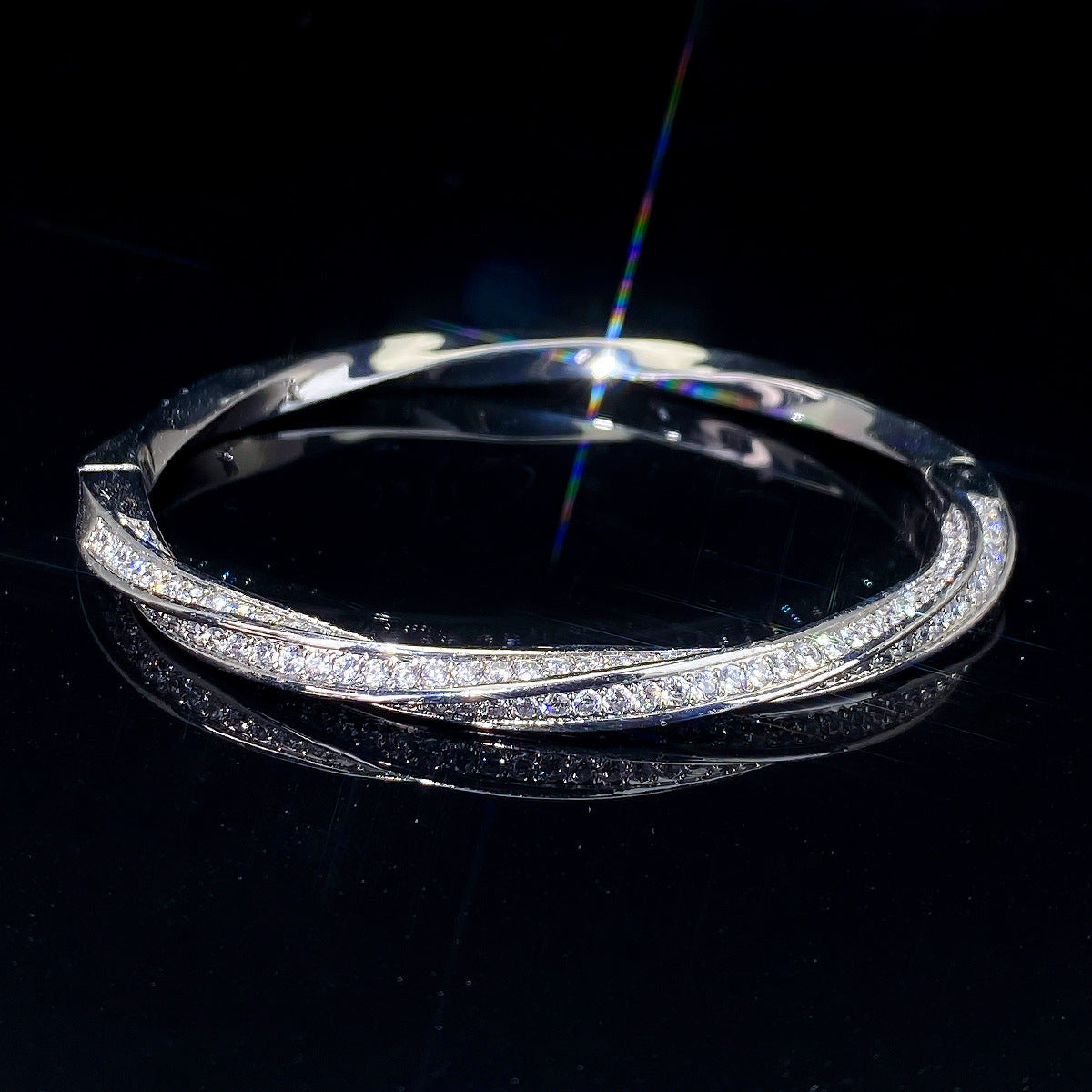 Trendy And Exquisite Fashion Full-Zirconia Women's Bracelet Jewelry Gym From House