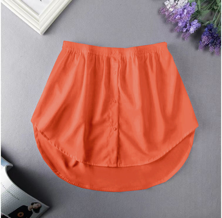 Women All-match Shirts Sweaters And Fake Skirts Women DealSniper.net Orange 2XL