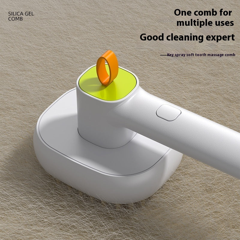 Pets Cat Dog Soft Teeth Electric Massage Spray Comb Pets Gym From House