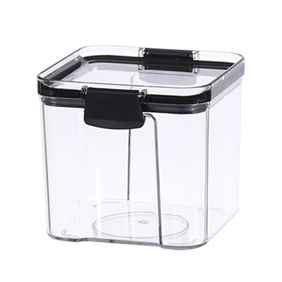 Kitchen Storage Food Jars, Fresh-keeping Boxes, Airtight Jars Kitchen dealsniper-net Black 700ml