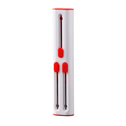 Bluetooth Earbuds Soft Cleaning Brush Wireless Earphone Gadgets dealsniper-net 3in1 Red