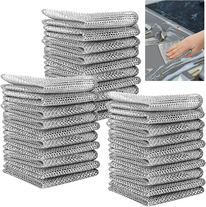 30PCS Multipurpose Wire Dishwashing Rags Kitchen DealSniper.net