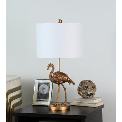 Matte Gold Flamingo Resin Table Lamp