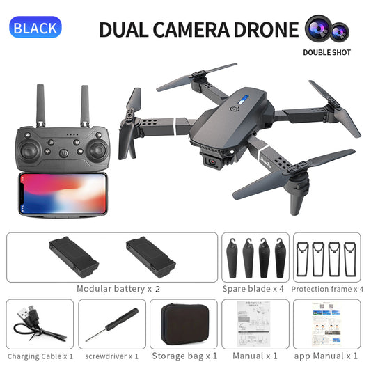 E88Pro Dual Camera Dual Electric Drone Electronics Gym From House Default