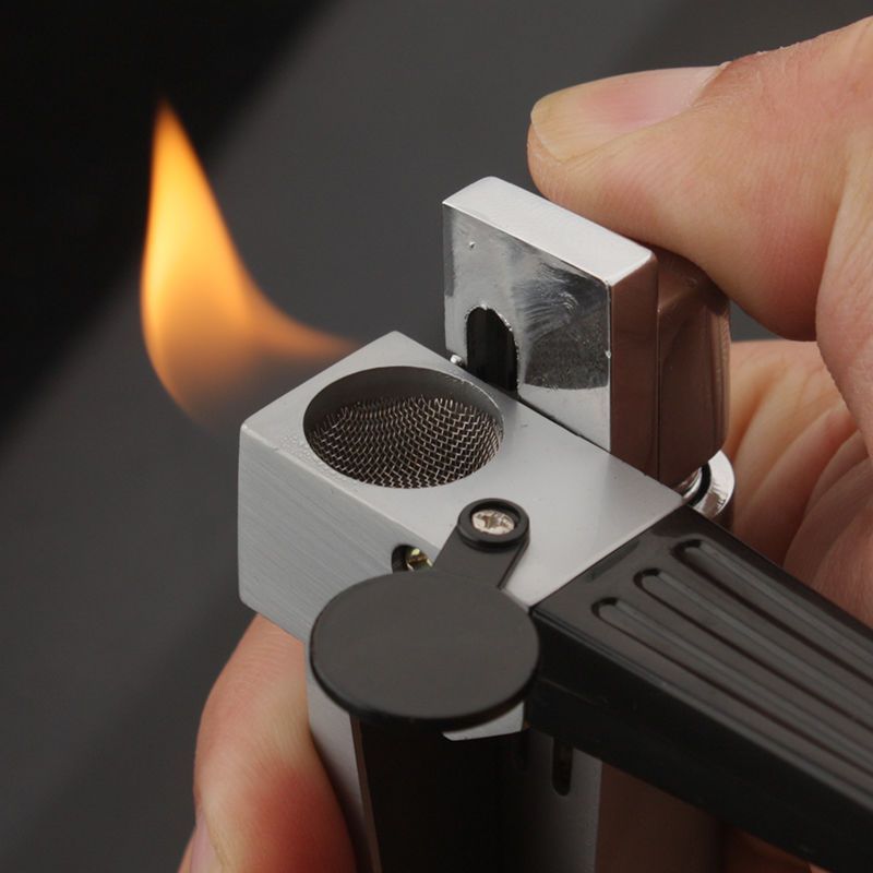 Encendedor Pipe Lighter Creative Foldable Metal Lighter Pipe