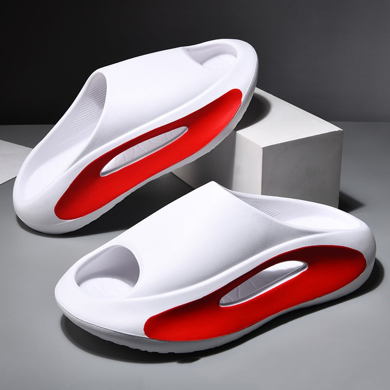 Ins Slippers Women Men Peep Toe Slipper Summer Hollow Unisex Sports Beach Shoes Women DealSniper.net White A 36to37
