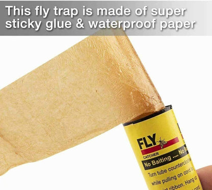 16 INSECT BUG FLY GLUE PAPER CATCHER TRAP RIBBON TAPE Home dealsniper-net