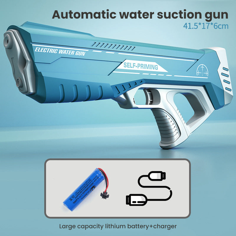 Space Water Gun Electric Automatic Toys For Children Kids DealSniper.net Sky Blue Package One Single Battery