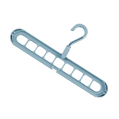 9-hole Clothes Hanger Organizer Space Saving Hanger House DealSniper.net Blue 1PC