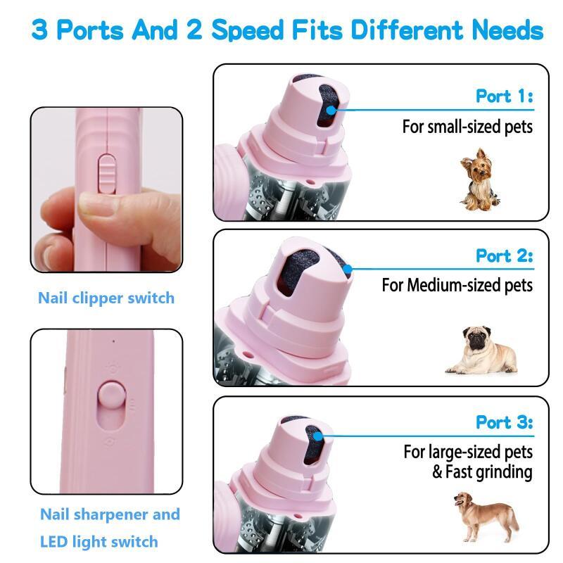 2 In 1 Pet Nail Clippers With Led Light Dog Cat Special Blood Line Pets Gym From House