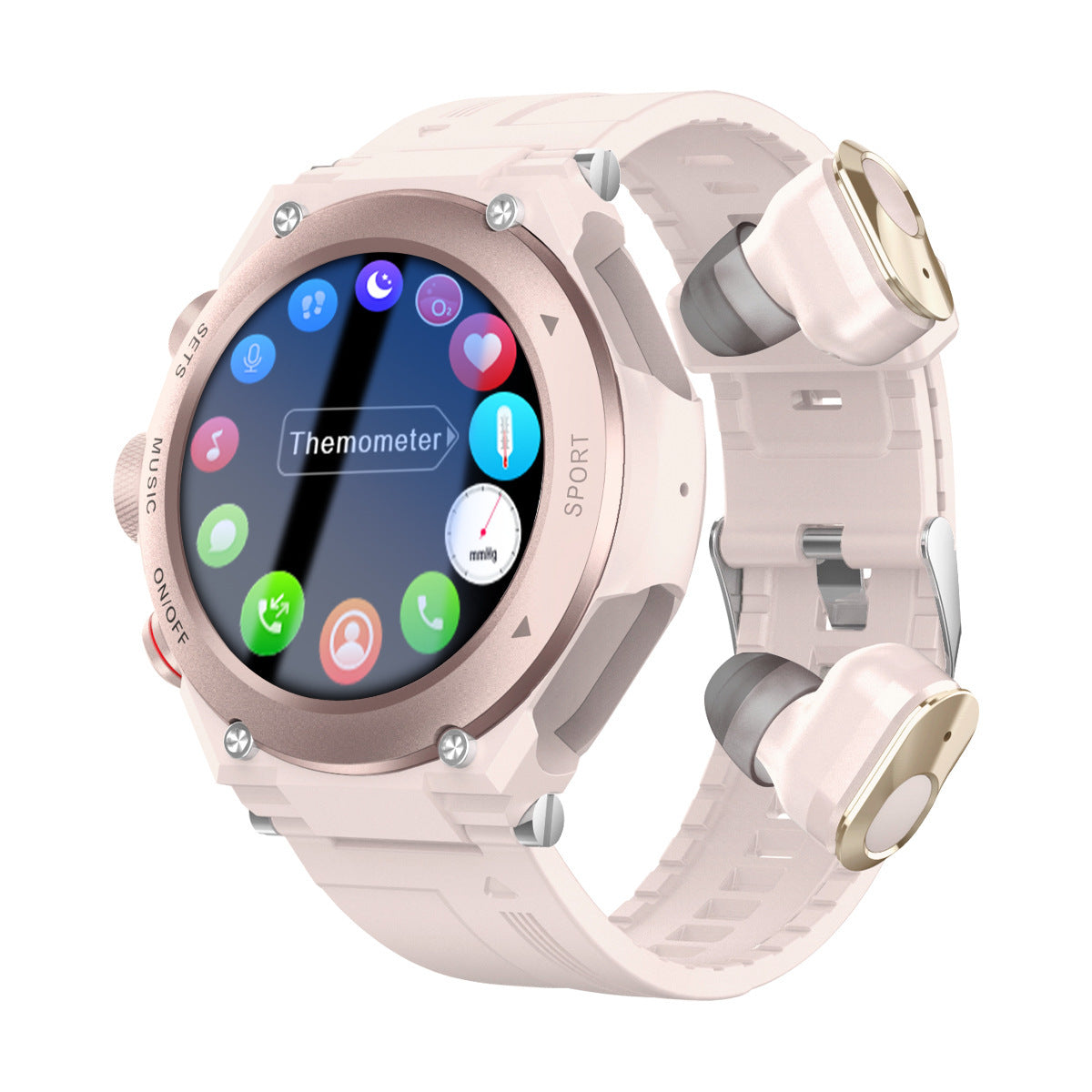 Bluetooth Call On Smart Watch Jewelry dealsniper-net Pink