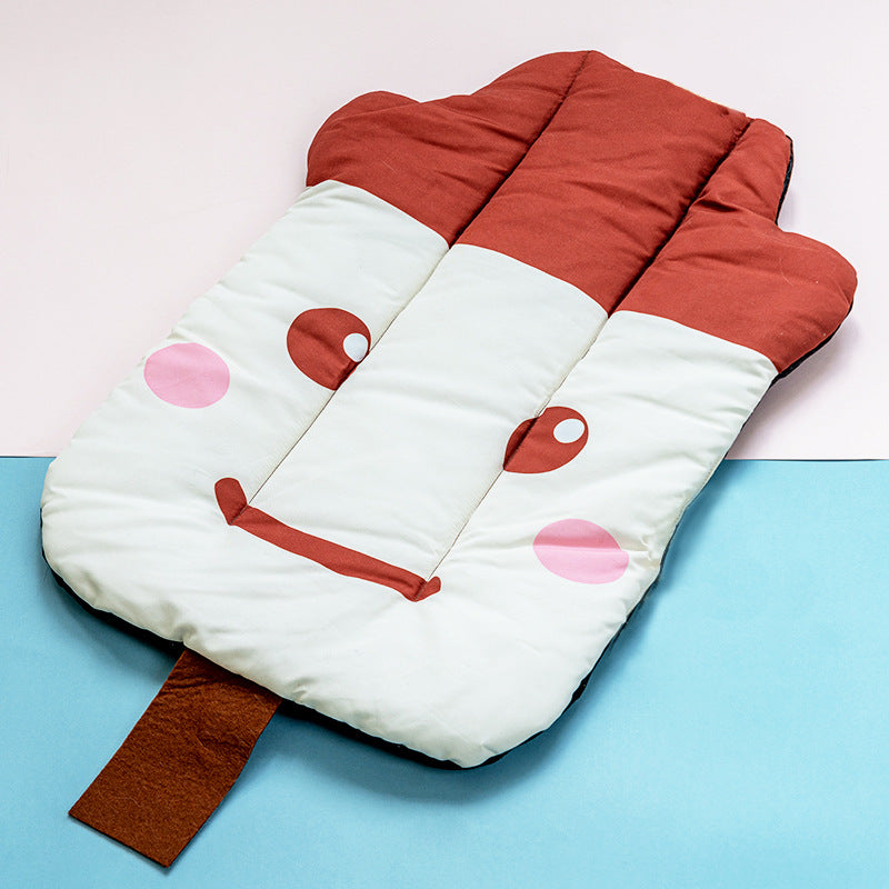 Dog Cooling Mat Pet Beds Cat Rug Ice Silk Pet Self Cooling Pad Pets Gym From House Ice cream pet pad