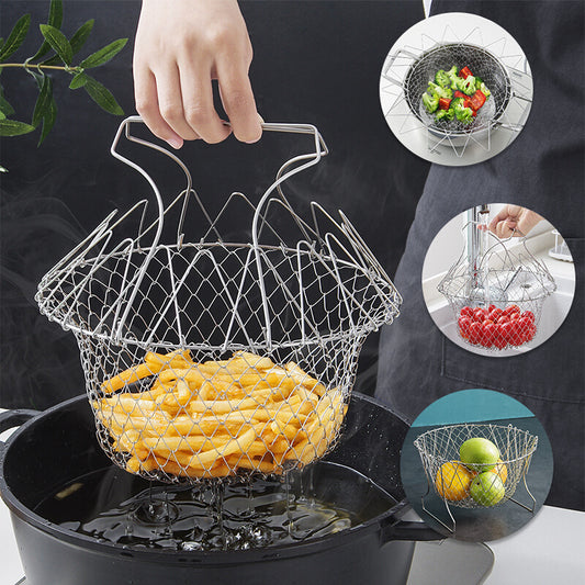 Stainless Steel Deep-fried Kitchen French Fries Tools Drain