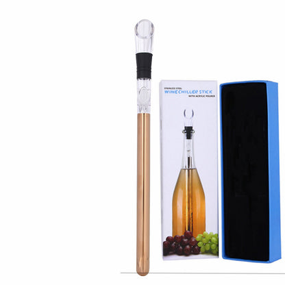 Wine Bottle Cooler Stick Stainless Steel Wine Chilling House dealsniper-net Rose Gold Box packaging