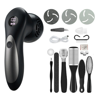 Electric Foot Grinder To Remove Dead Skin Beauty DealSniper.net Black 10piece set USB