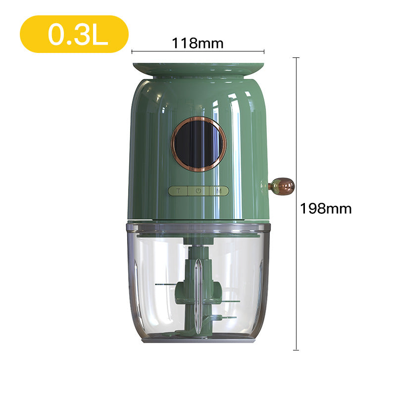 Multi Functional Small Baby Auxiliary Food Machine Kitchen Gadgets Kitchen dealsniper-net Green 0.3L USB