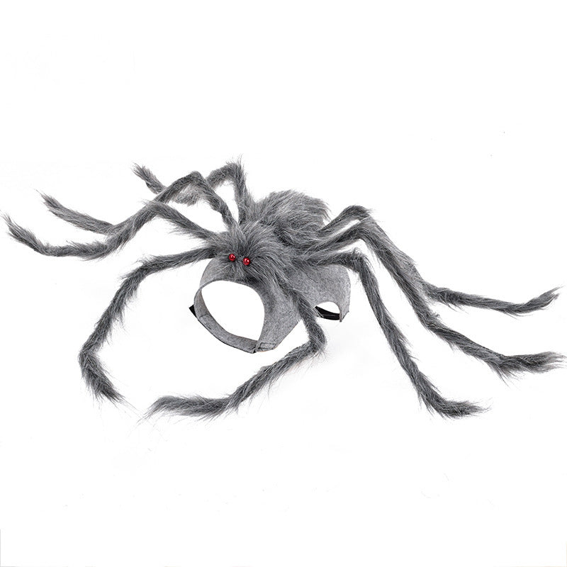 Halloween Pet Clothes Big Spider Pet Costume Pets dealsniper-net Gray L