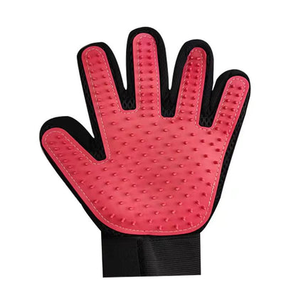 Pet Gloves Cat Petting Gloves Float Hair Cleaning Comb Pets DealSniper.net Pink left hand1 XKST