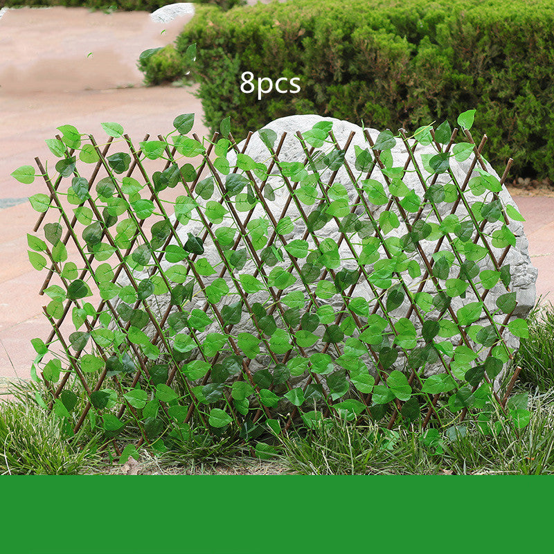 Simulation outdoor wooden fence Home DealSniper.net Small 8pcs