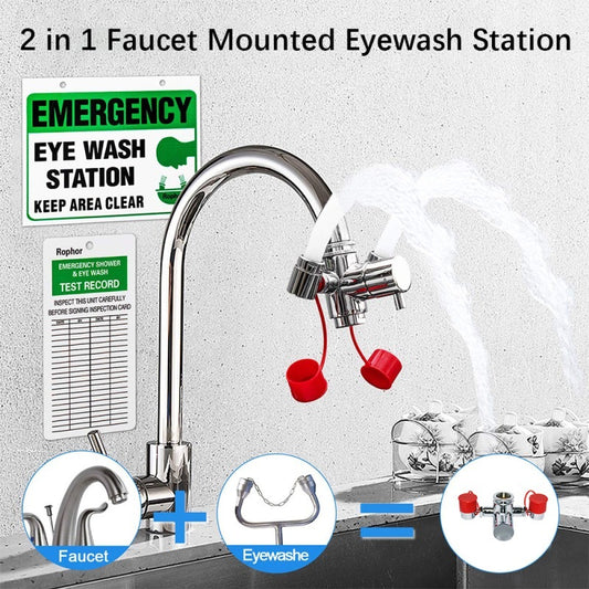 Connected Faucet Eyewash Basin Faucets House dealsniper-net