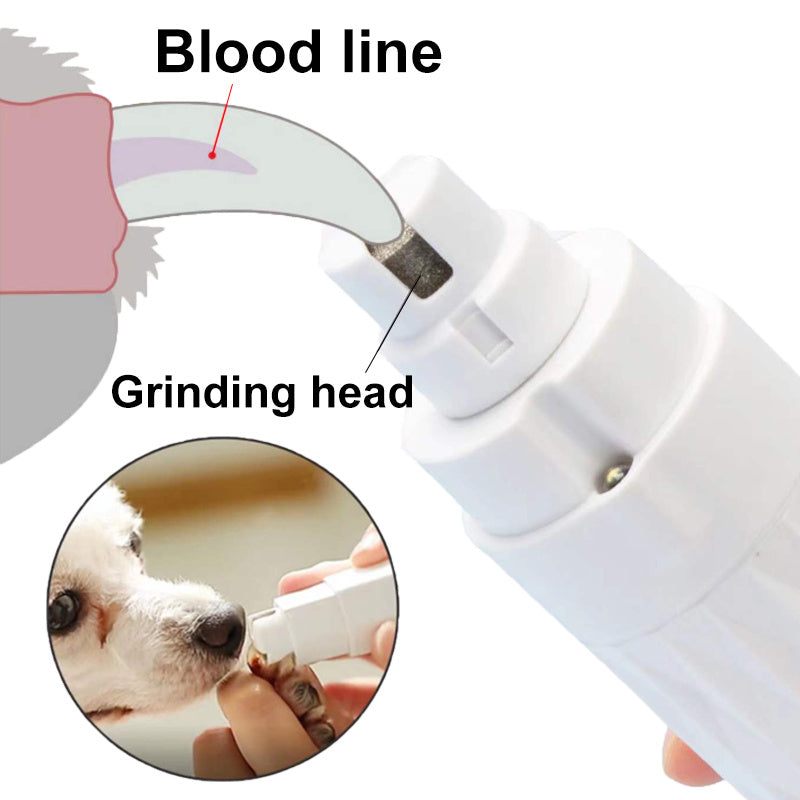 Electric Pet Nail Polisher With Light For Dog And Cat Cleaning Pet Products Pets dealsniper-net