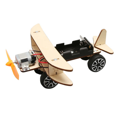Wooden DIY Airplane Kids Puzzles Helicopter School Projects Kids DealSniper.net Simple Electric Glider