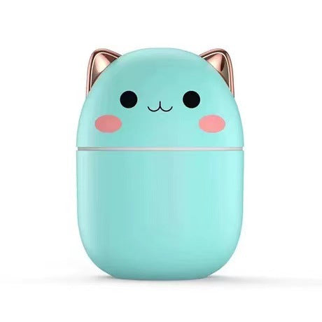 Mini Humidifier New Cute Pet Desktop Office Home Decor Gym From House A301 Duckweed Green Without filter element