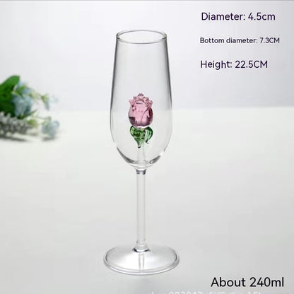Rose Champagne Glass Simple Fashion Glass Kitchen DealSniper.net Color 8