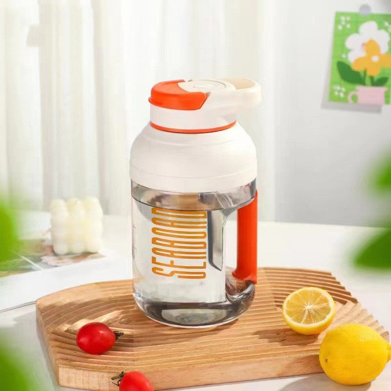 1.5L Portable Blender Juicer Bucket Charging Wireless Kitchen Gym From House Orange 1500ML USB