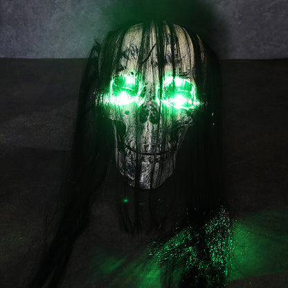 Halloween LED Light Up Skeleton Arm Hand Halloween Party Outdoor Garden dealsniper-net Green Skull With Hair